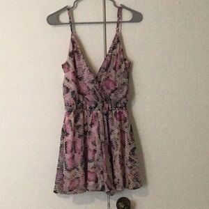 2/$18, 3/$27 Show Me Your Mumu pink snake print romper
